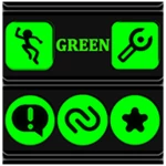 Logo of Green and Black Icon Pack android Application 